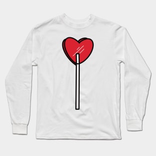 Heart Lollipop Long Sleeve T-Shirt